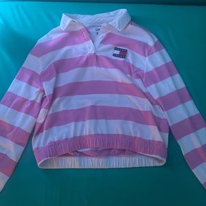 TOMMY HILFIGER CROPPED POLO SHIRT